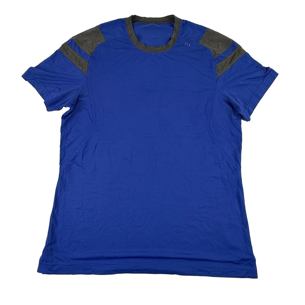 Lululemon Metal Vent Tech Shirt Blue Gray Mens Medium